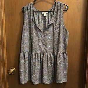 Floral Sleeveless Blouse